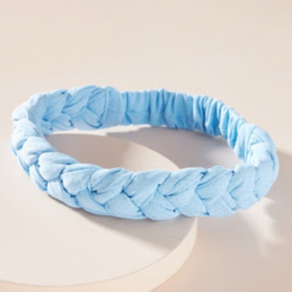 NWT! Anthropologie Blue Dana Braided Headband / Hair Accessory